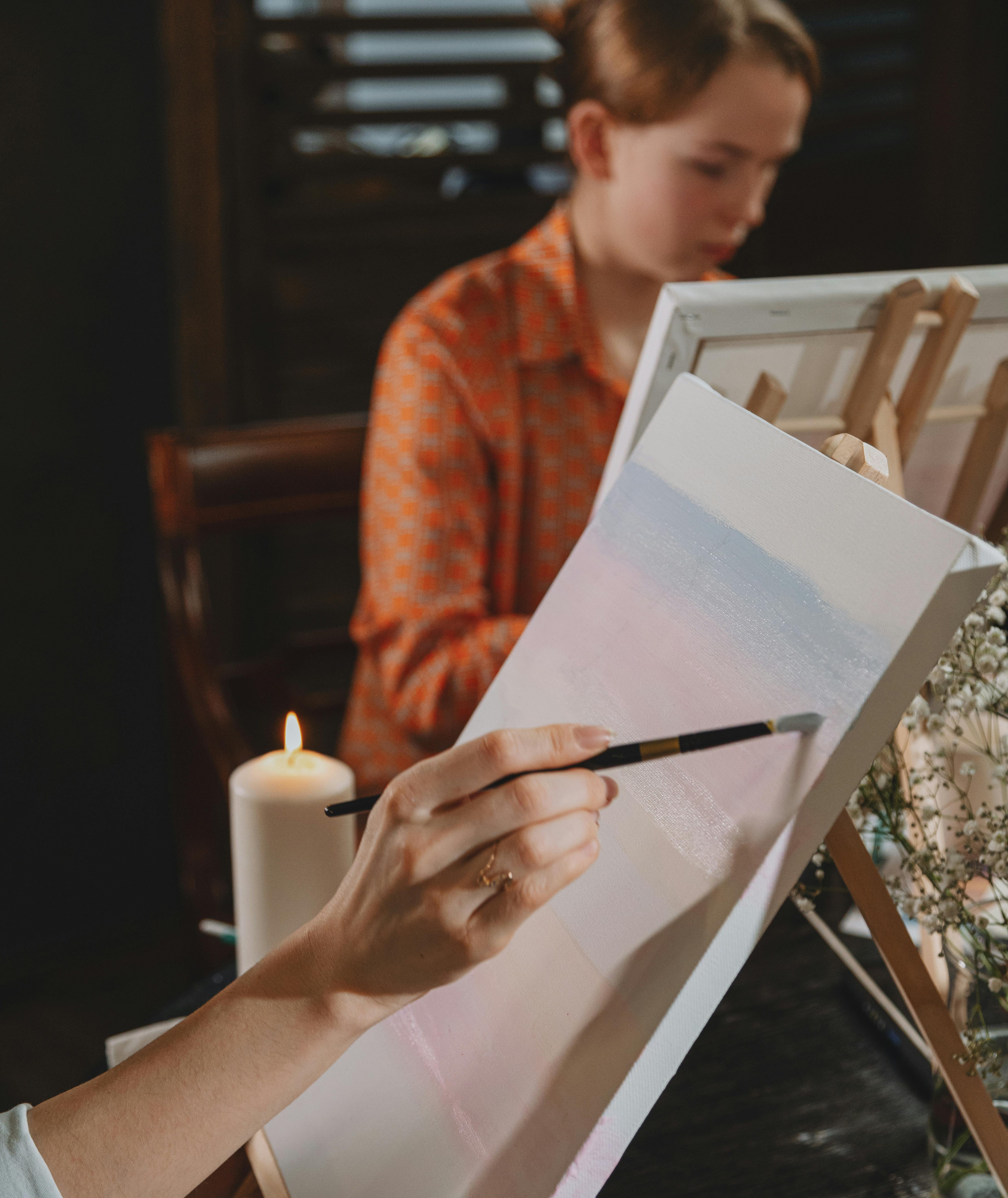 Fargerikt kunstverk fra workshop